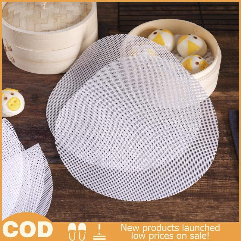 HDBR > Esteira De Vapor De Silicone Branco Não-Sti Para Bambu Cozimento Dim Sum Restaurante Cozinha Sob Vaporizadores Co