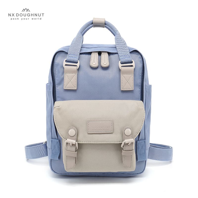 NX Donut Nova Versão Donut Commuter Mochila Masculino Feminino Estudante Mochila Lazer Bolsa Escolar Bolsa de Viagem Cor