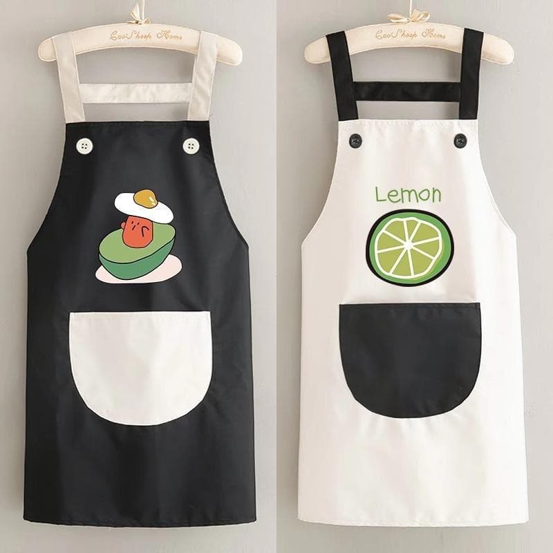 Avental De Cozinha Abacate Bliss – Roupa À Prova D'água E Resistente A Óleo Com Painel De Toalha Absorvente , Bolsos Pro