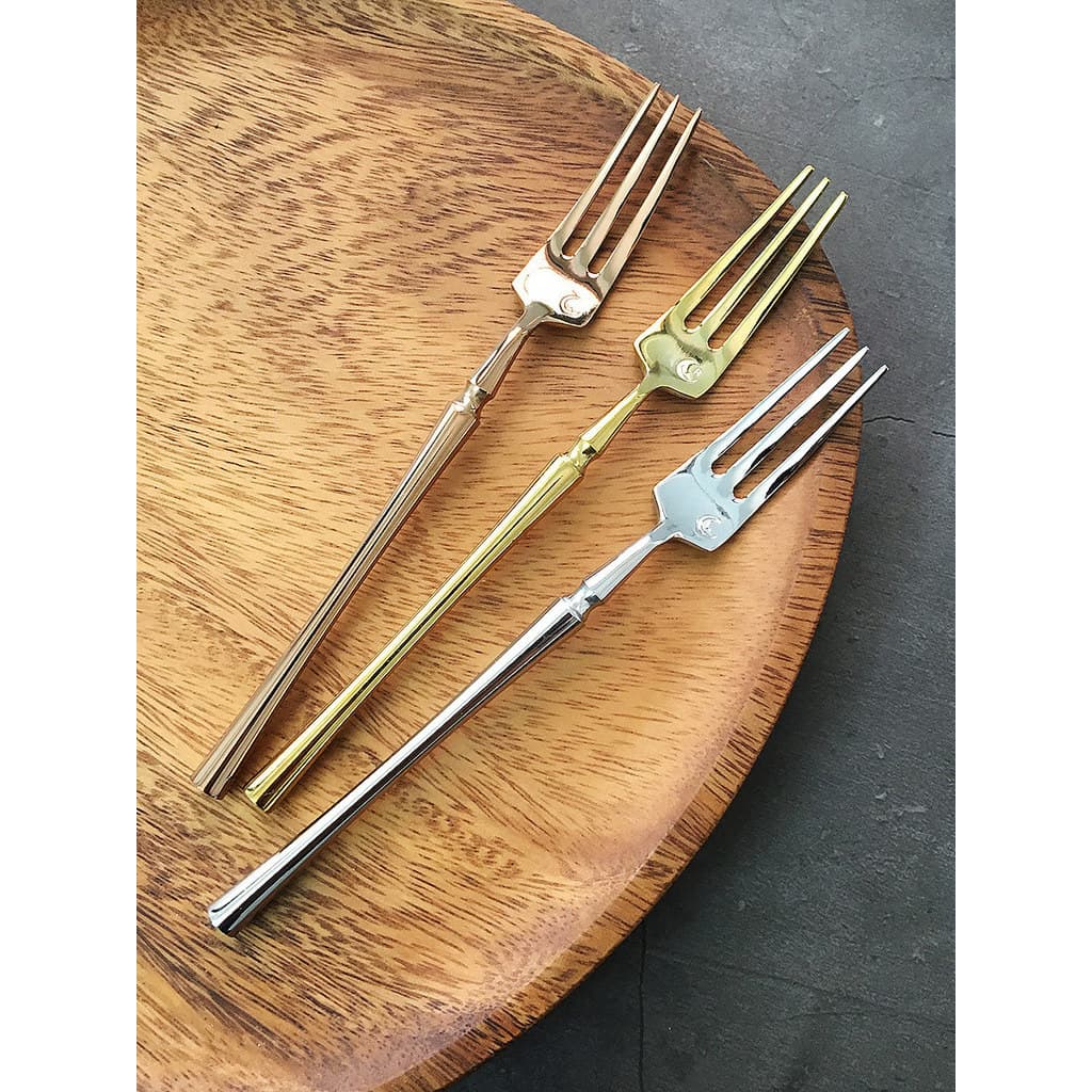 Luz de luxo 304 garfo de aço inoxidável garfo de frutas criativo High-End casa rosa ouro pequeno bolo requintado sobreme