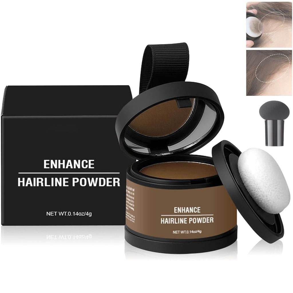 Magic Root Cover Up, Pó para Cobertura Instantânea de Cabelos Brancos na Raiz, Pó Multifuncional Resistente à Água e ao