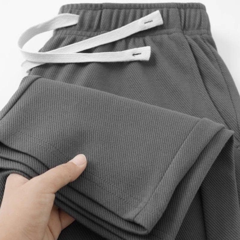 Calças masculinas soltas retas esportivas Sweatpants All-Match primavera outono
