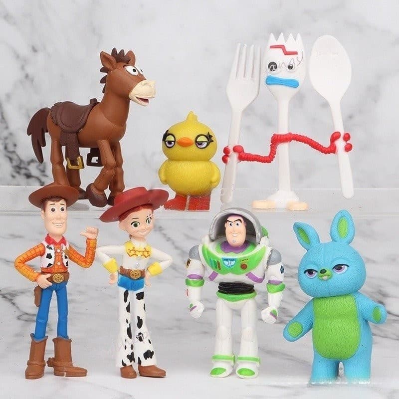 7 Pçs/set Boneca Woody Lightyear Rex Urso Alienígena