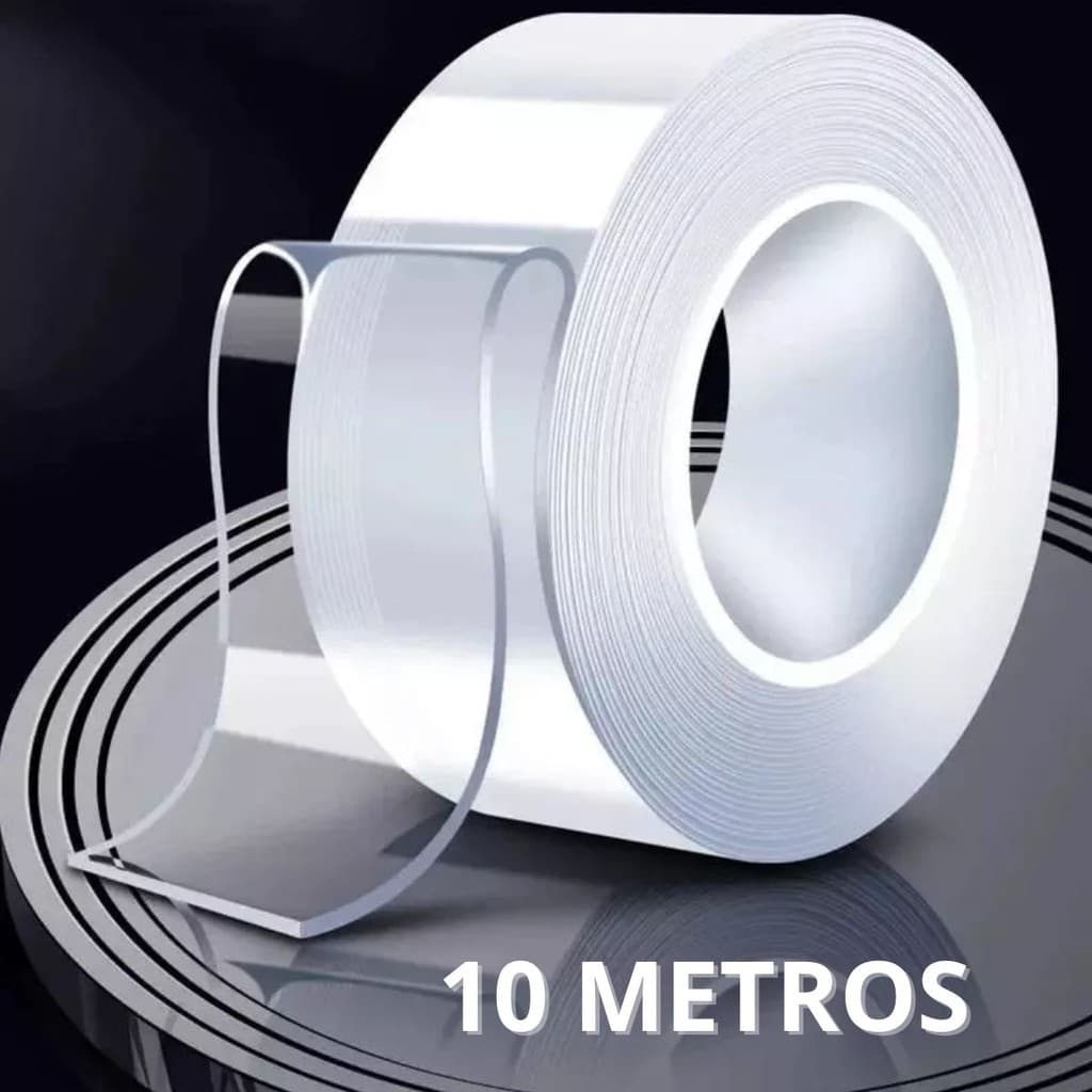 Fita Dupla Face Mágica Nano Adesiva Super Forte 10 Metros