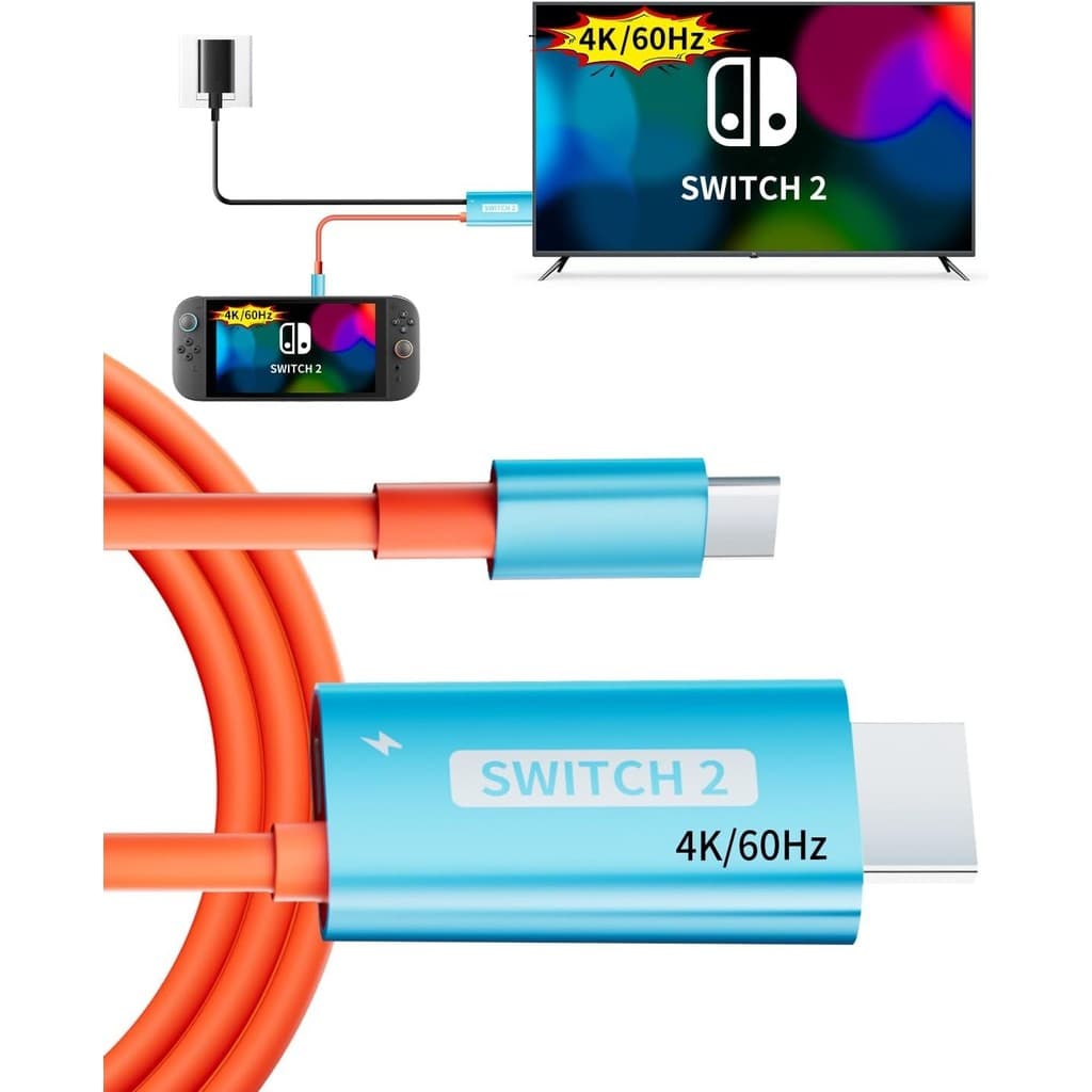 Switch 2 TV Dock Docking Station Para Nintendo , Portátil 2025 Novos Modelos Adaptador Suporte 4K/60HZ Modo Doca De