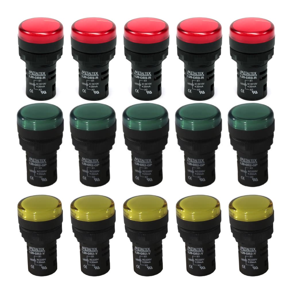 15X Sinaleiro Led 22mm - 220v