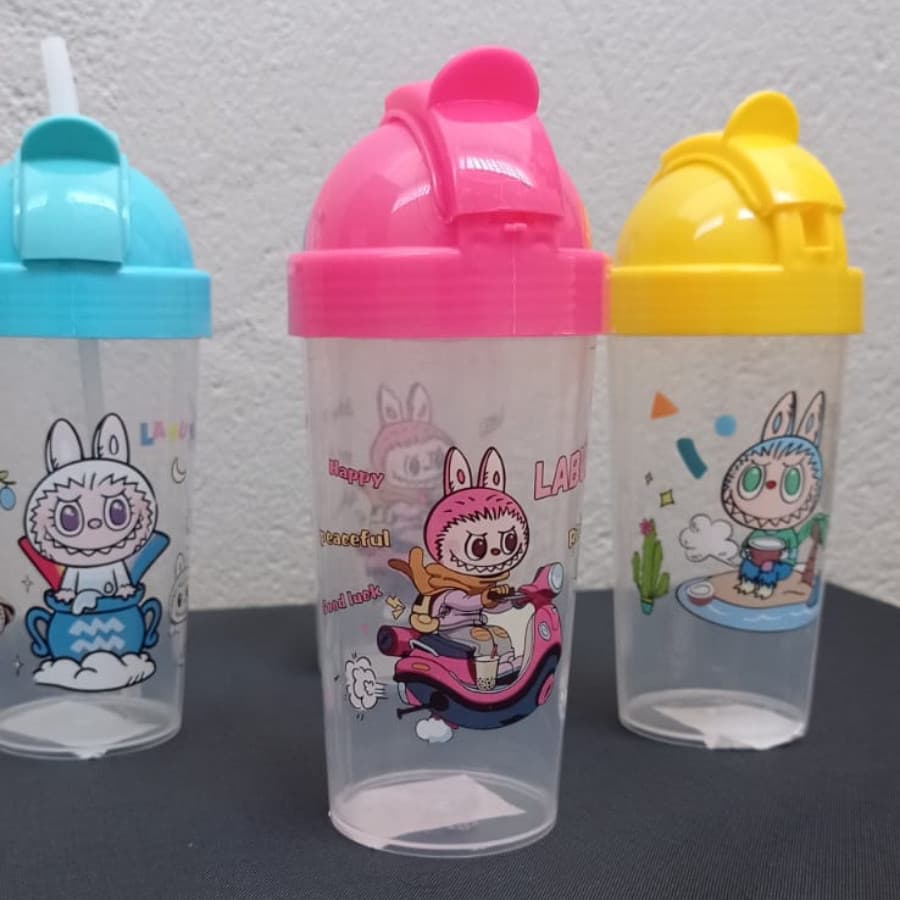 Garrafa Copo Com Canudo Para Bebidas Capacidade 260 ml