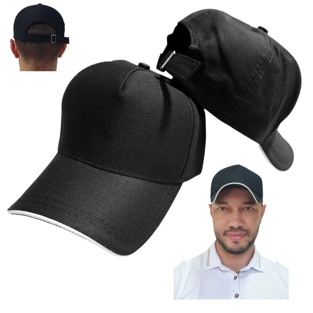 Kit 5 Boné Liso Aba Curva Fitão Loja Bordar Personalizar