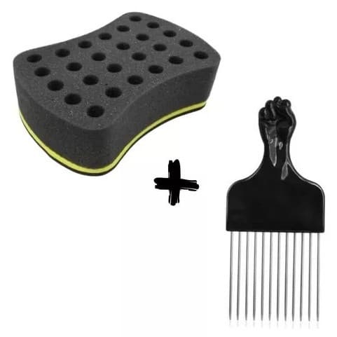 Kit Esponja Nudred Com Garfo De Metal