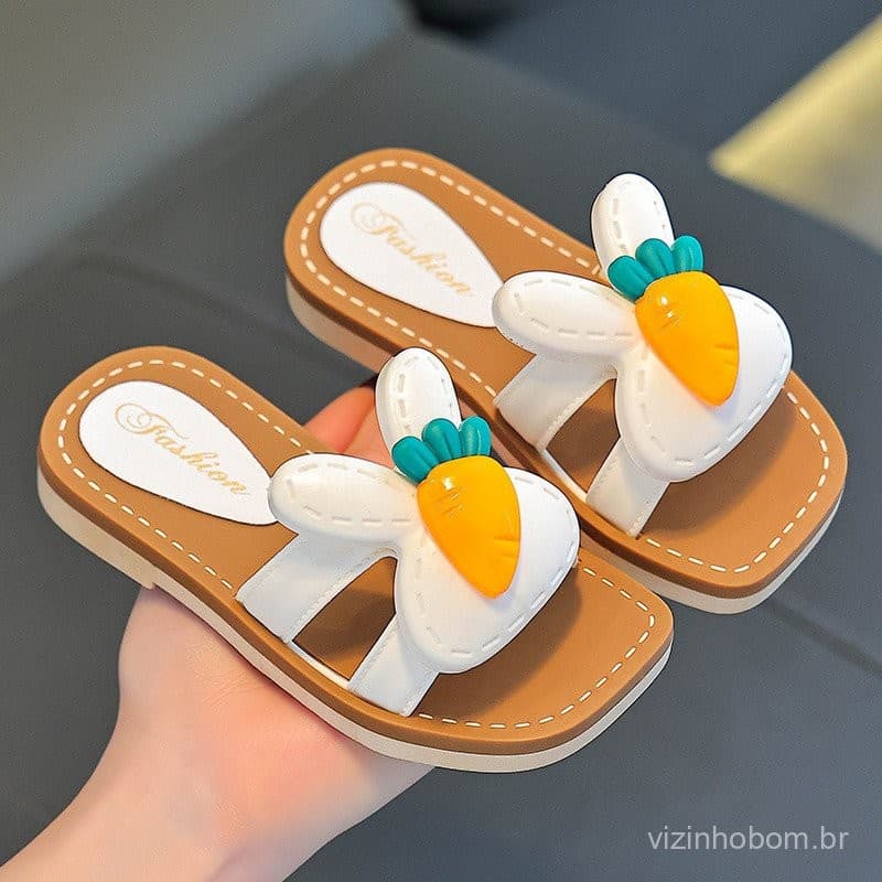 Sandálias Infantis Meninas Verão - Moda Princesa com Design Confortável para Uso Interno e Externo