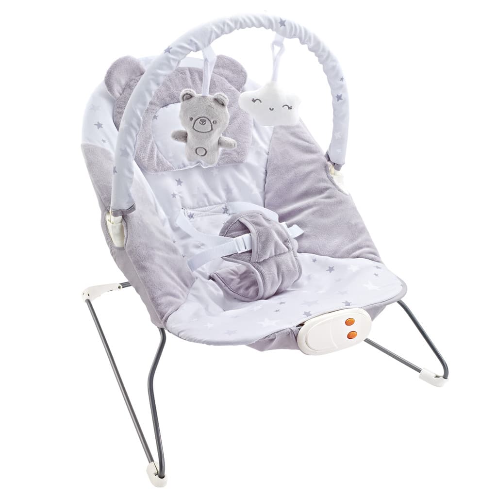 Cadeira Descanso Bebê Musical Polar Skyline Cinza Maxi Baby