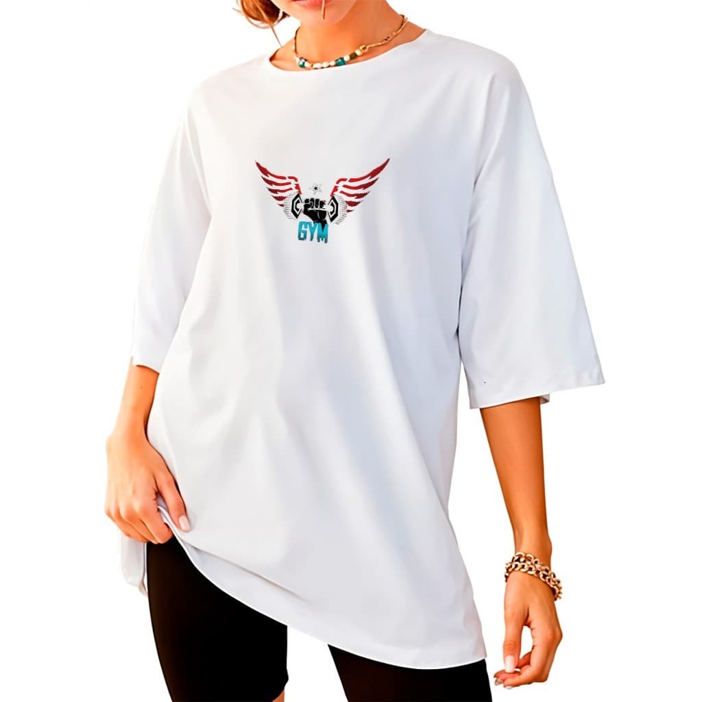 Camisa Camiseta Academia GYM Oversized Streetwear Unissex ref-3797 Dtf
