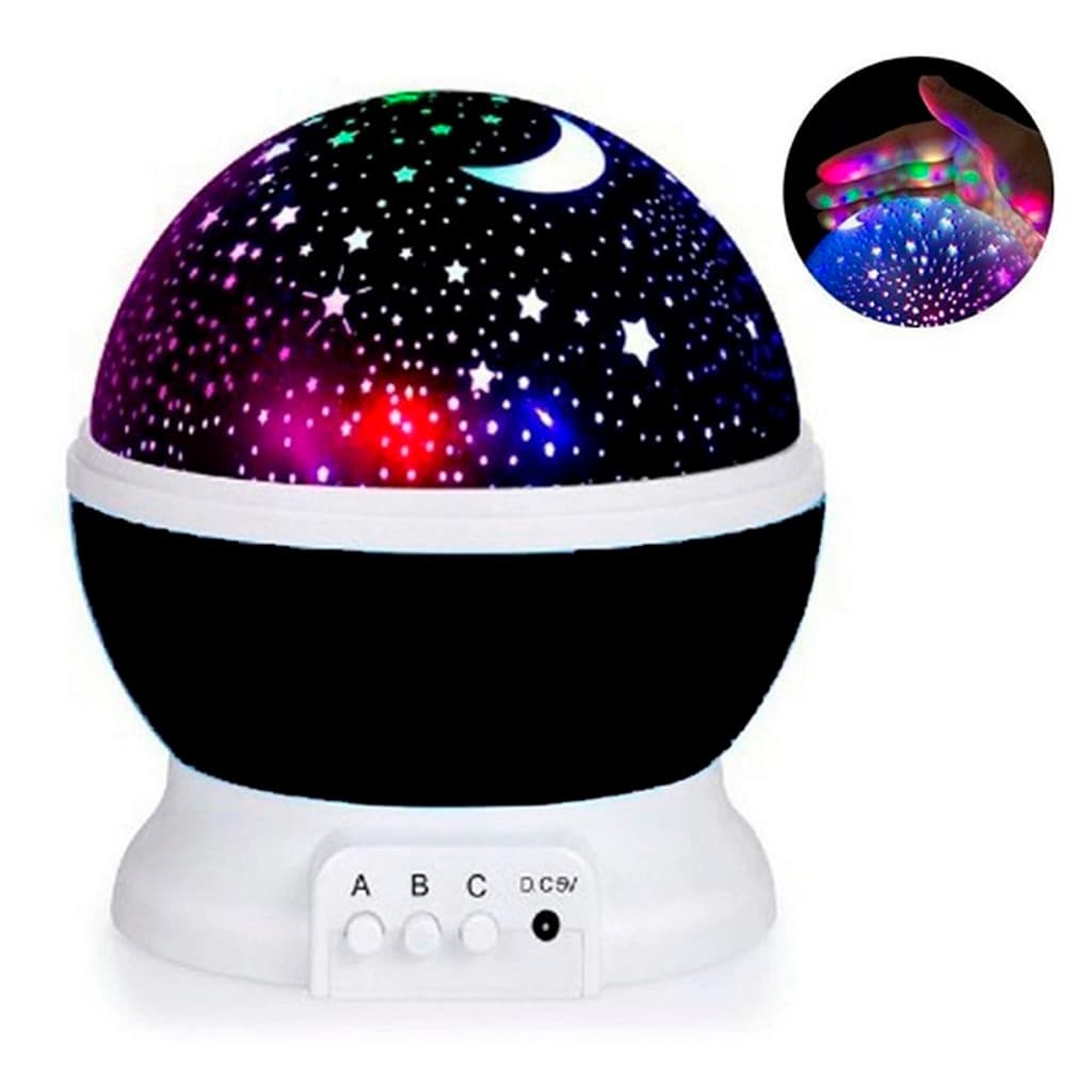 Luminária Projetor Estrela 360 Preto Decoração Iluminação LED Premium Original Profissional Top Durável Resistente