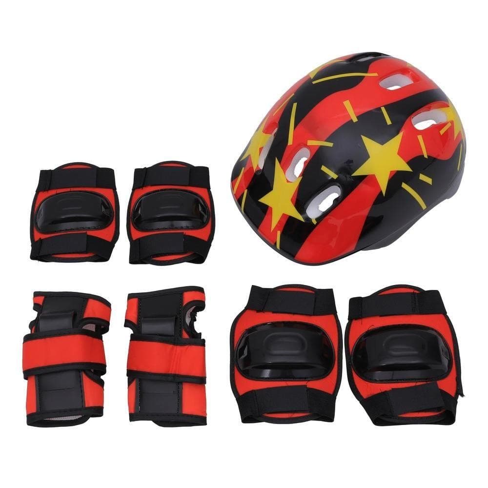 Kit Proteção Infantil Completo Capacete Joelheira Cotoveleira Segurança Total