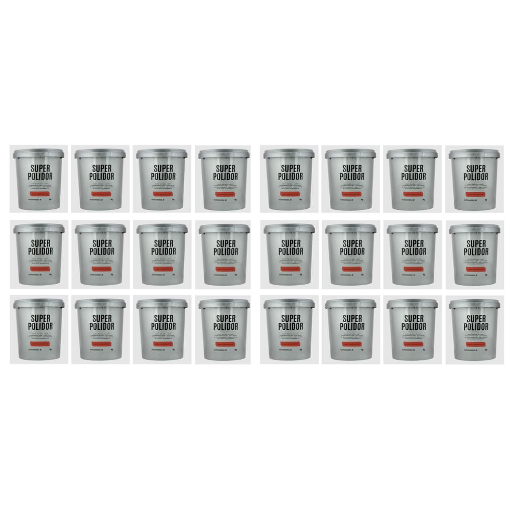 KIT 24 MASSAS DE POLIR 1KG SUPER POLIDOR AUTOAMERICA