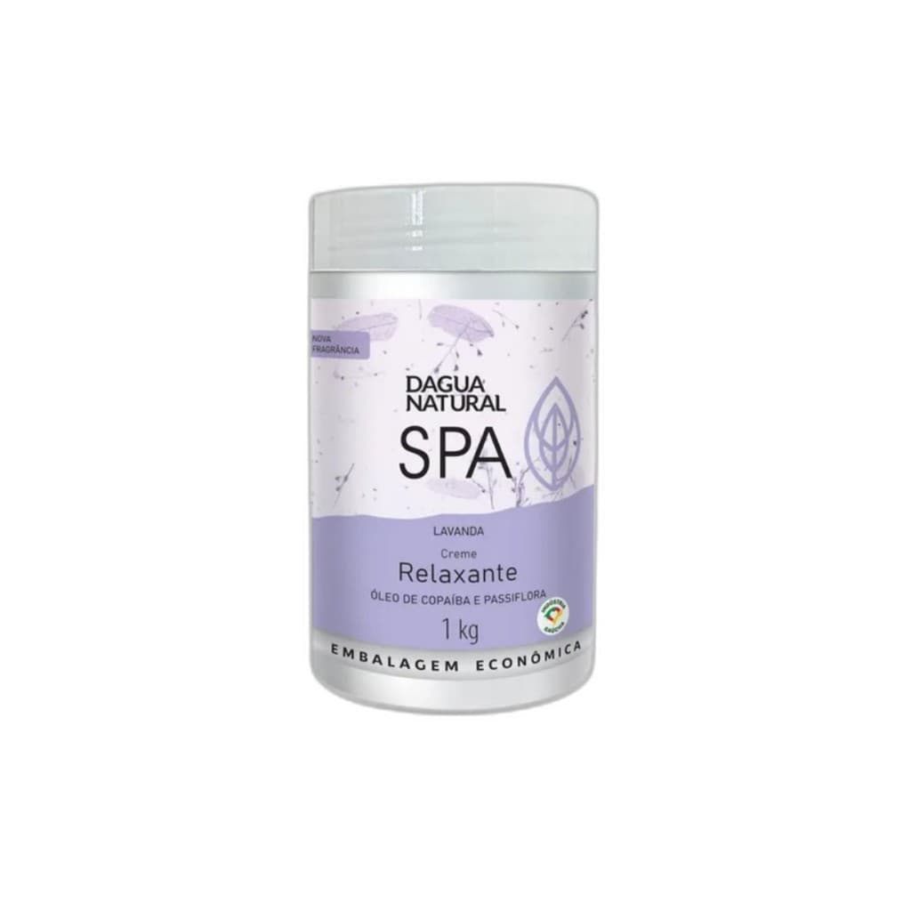 Creme de Massagem Lavanda Profissional 1kg D’Água Natural