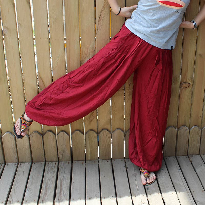 Bloomers 2018 mulheres verão novo estilo masculino nepalês ao ar livre grande virilha calças de perna larga solta calças