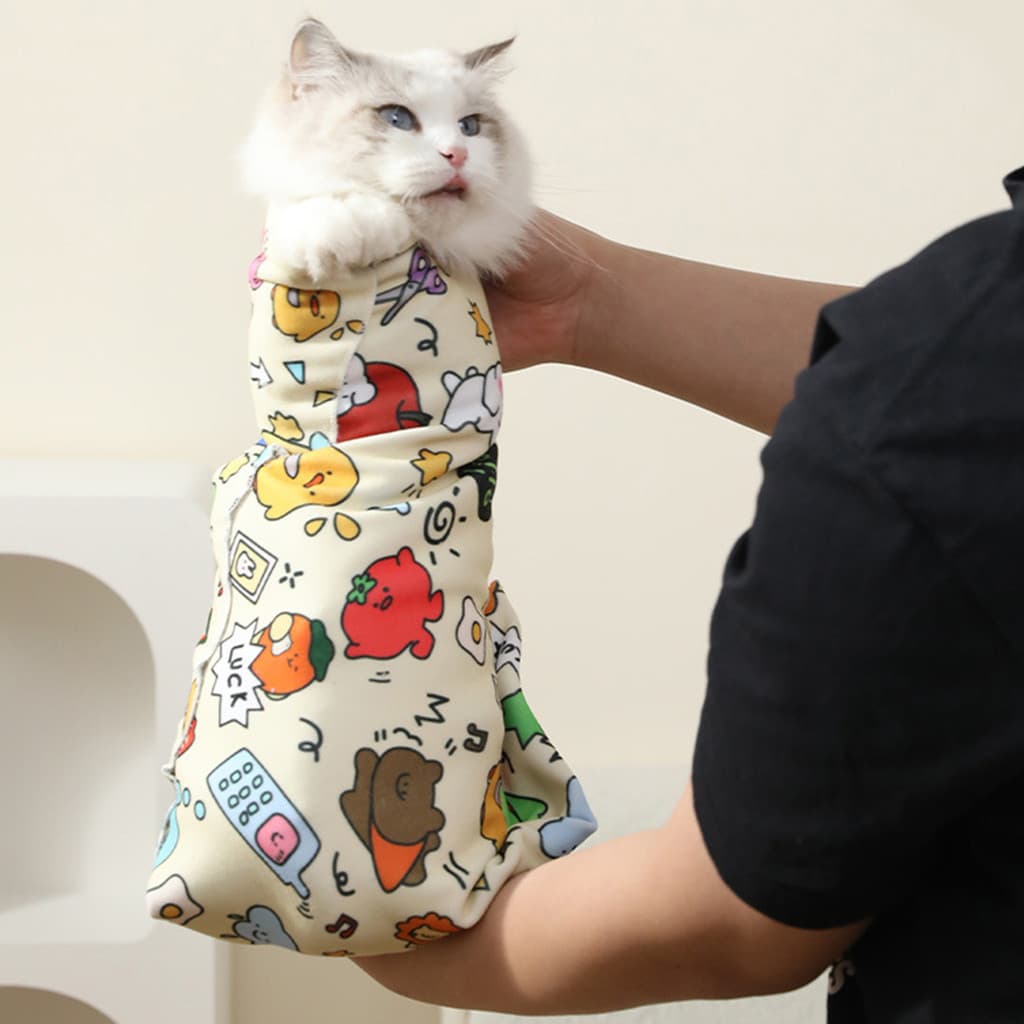 Envoltório Para Cuidados Com Gatos , Cortar Unhas , Contenção Anti-Runaway/Arranhões/Morder