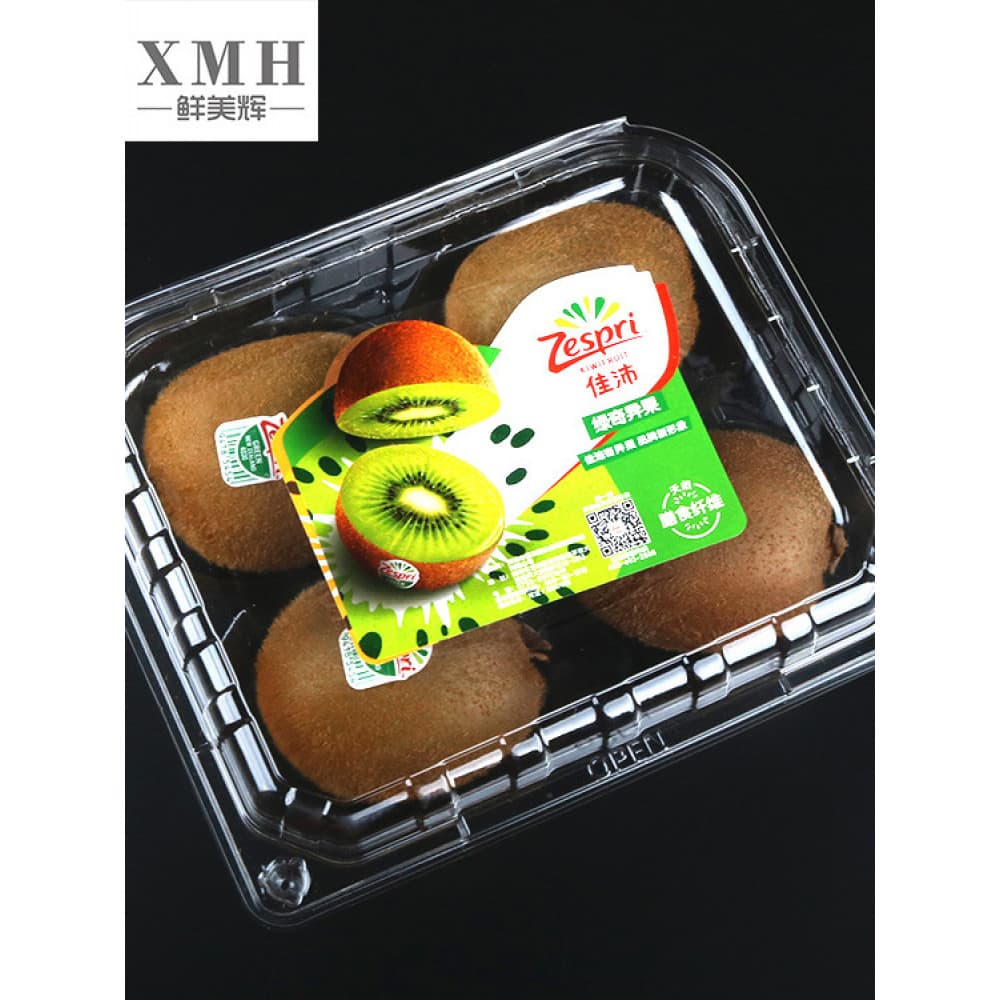 Deliciosa caixa de embalagem de kiwis Hui descartável plástico transparente seis peças grande fruta rei kiwi caixa de em