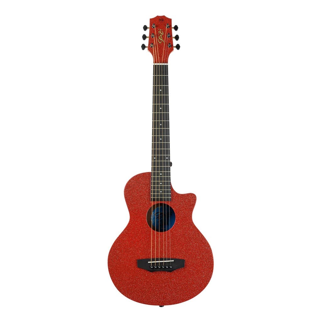 Violão Seizi Fun Panda Aço Acústico Red Lava Sparkle