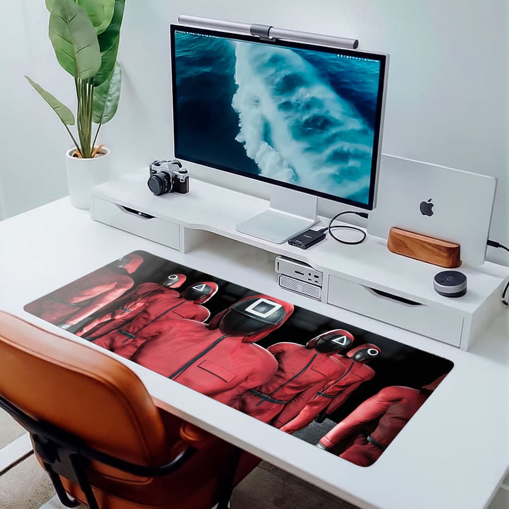 MousePad Grande Round 6 80x30 Deskpad Gamer Grande Série Netflix Premium