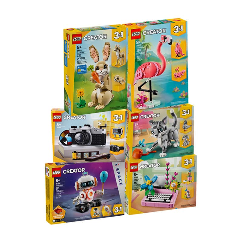 Lego Série Três em Um Criativo Multi-Montagem Montagem de Blocos de Construção Meninos Meninas