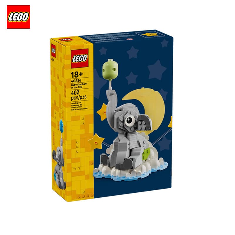 LEGO LEGO 40814 Sky Baby Elephant Meninos Meninas Blocos de construção Montagem de brinquedos de coleção de presentes
