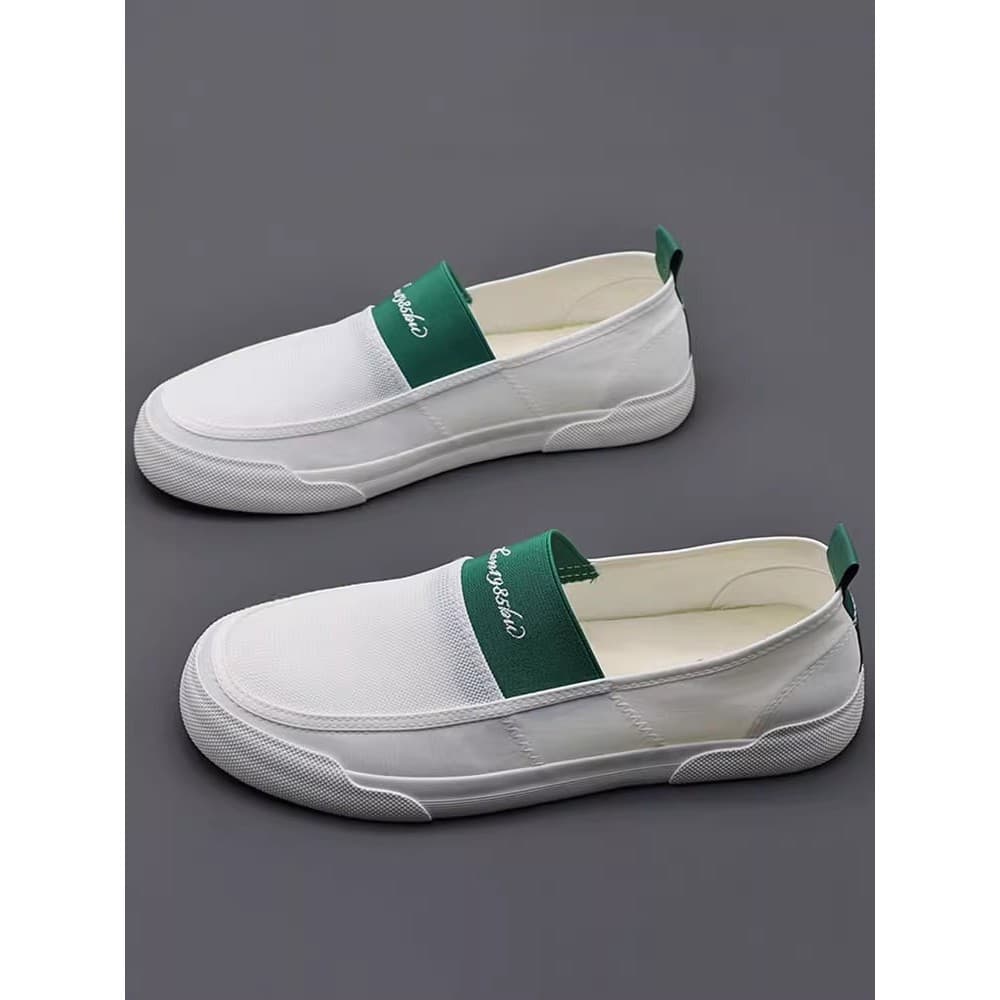 Sapatos masculinos verão respirável novo baixo-topo sola macia preguiçoso pessoas tênis casuais na moda sapatos de malha