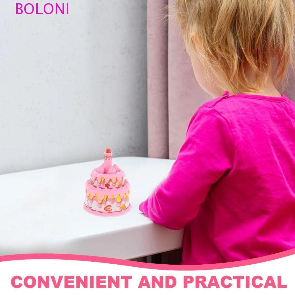 BOLONI Brinquedo De Bolo De Aniversário , Conjunto De Brincadeiras De Simulação Para Educação Infantil , Princesa Musica