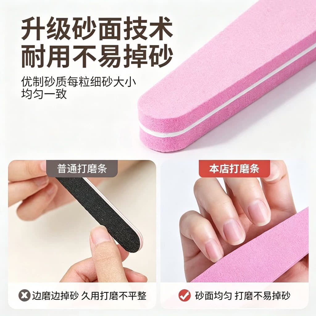 Tira de polimento de unhas esponja esfregando tira doméstica