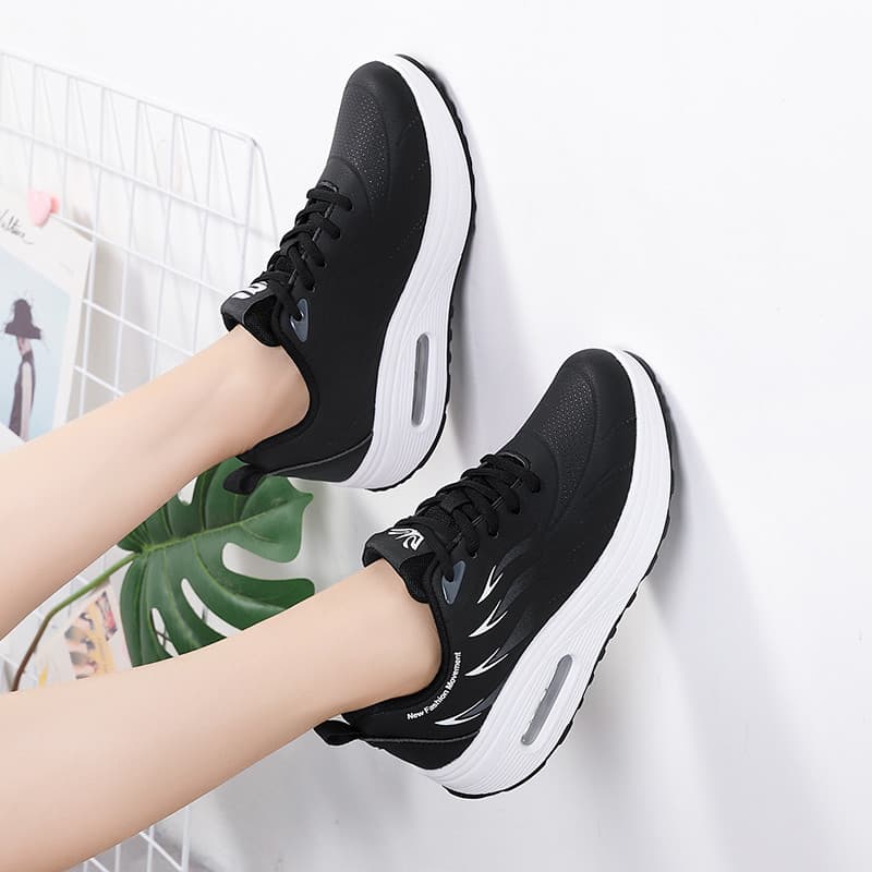 Ruiden sapatos de balanço sapatos femininos plataforma de aumento de sola grossa Casual couro mãe andando 2026 verão nov