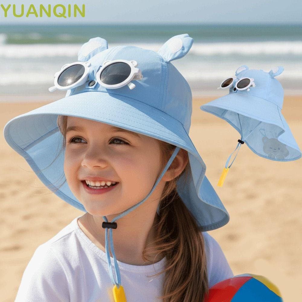 Chapéu De Sol Infantil YUANQINZT , Óculos Dobráveis Com Aba Grande E Protetor Solar , Proteção