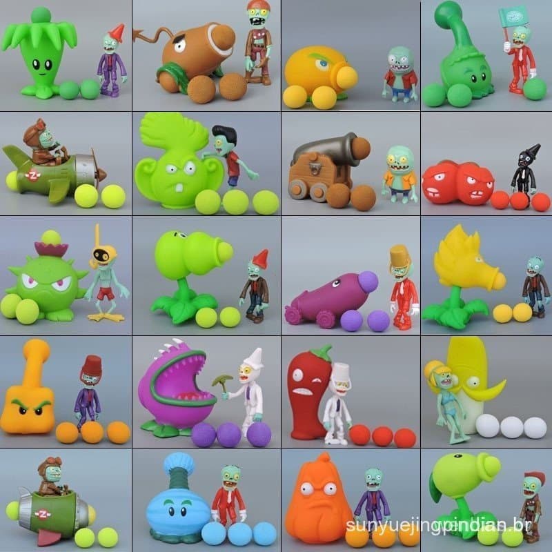 48 Estilos Novo Jogo Quente Plantas vs. Zumbis Figura de Ação em PVC Modelo Brinquedo Presente para Crianças