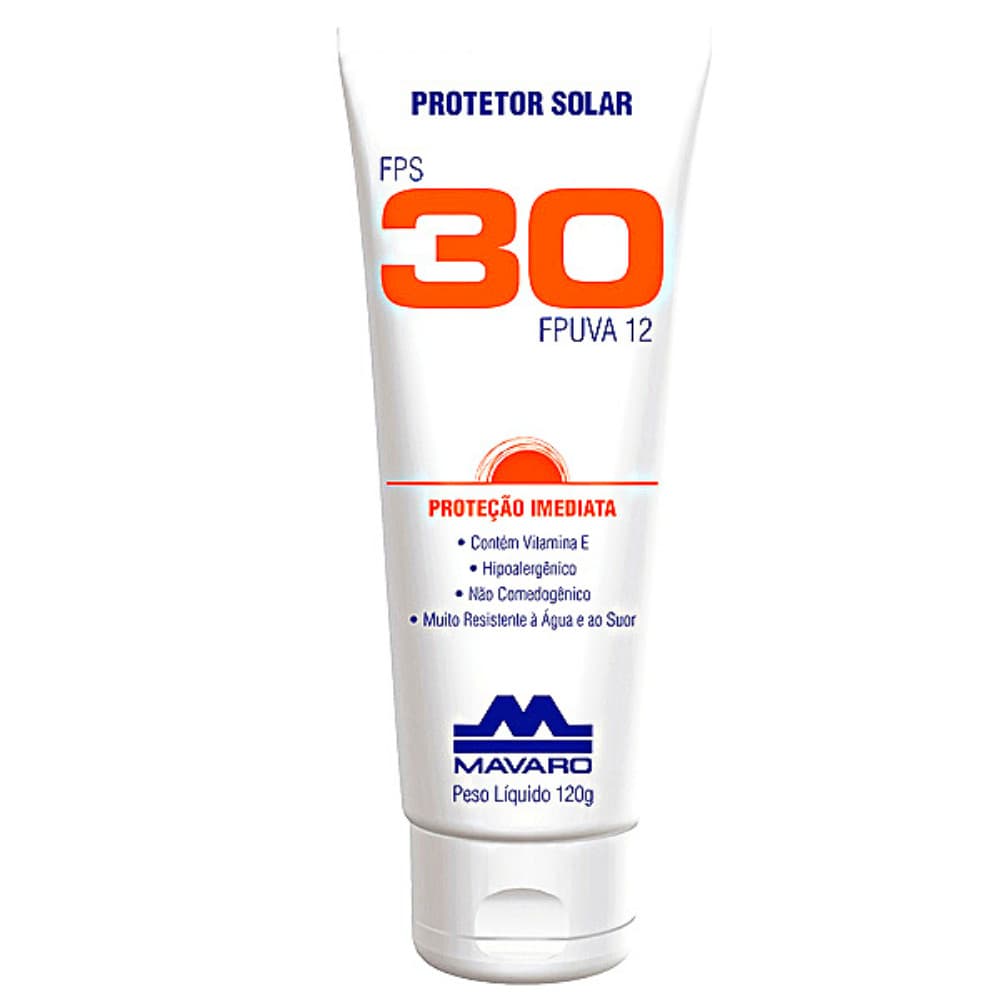 Kit 2 Protetor Solar Fps 30 120ml Mavaro Proteção Uv Industrial Trabalho Ao Ar Livre Epi Segurança Profissional CA 29012