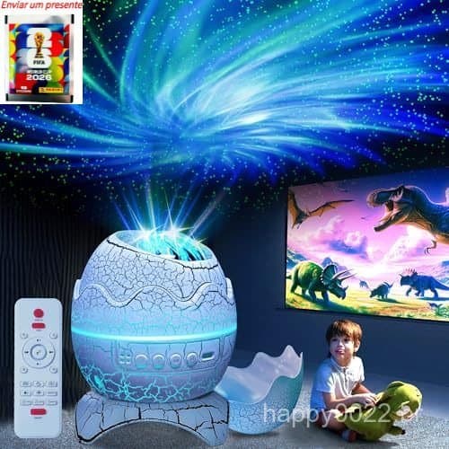 MEDOOSI Infantil Dinossauro Lâmpada Bluetooth Controle Ovo Dragão Com Projetor De Luz Música Nocturna Estrelada Presente