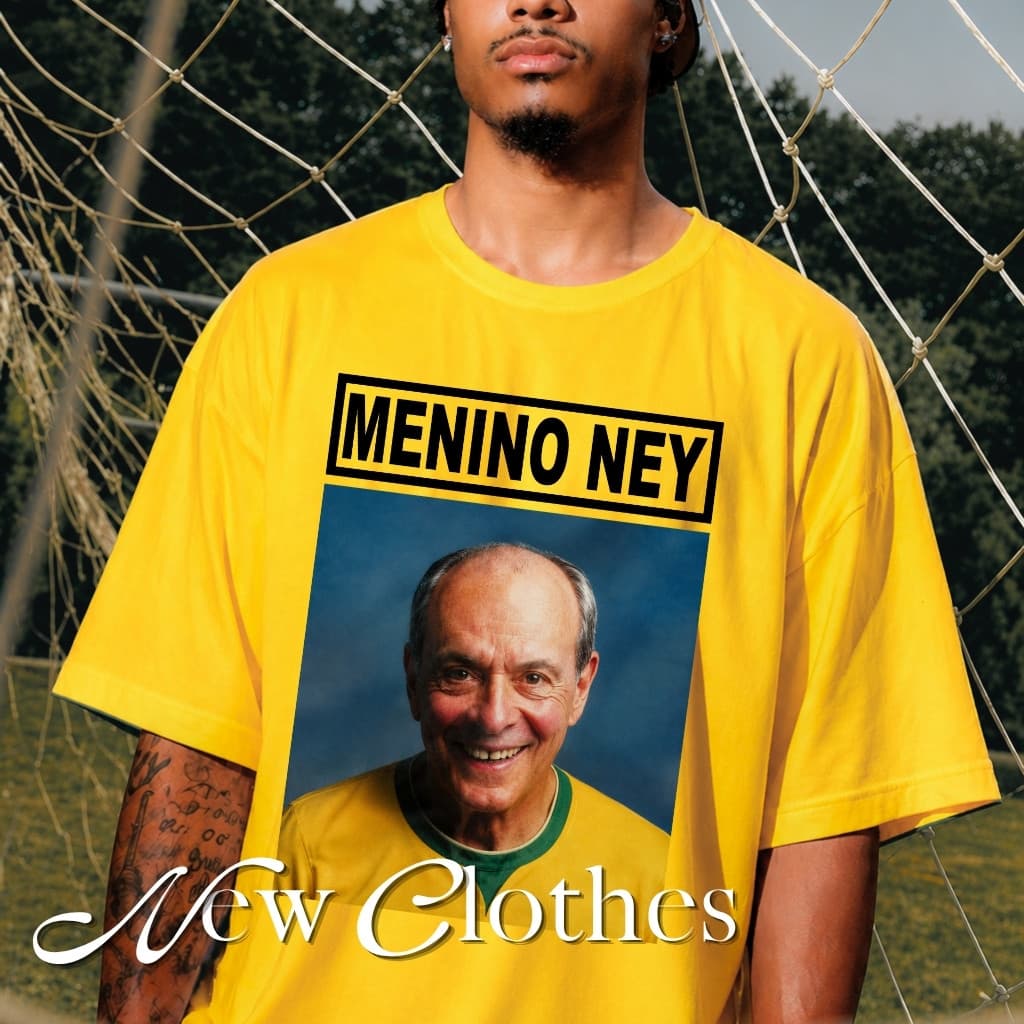 Camiseta Neymar Zoeira Menino Ney Cultura Brasileira Meme Futebol Ícone Vintage Retrô Tropicalismo