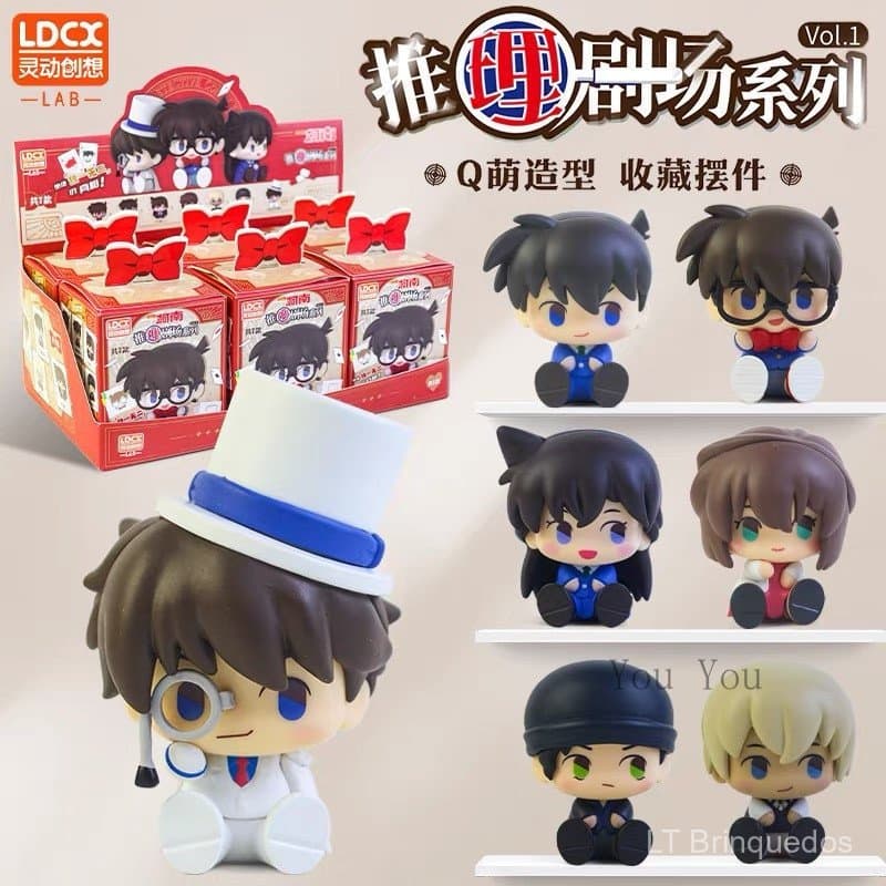Conjunto de Caixa Misteriosa Genuína LDCX Detective Conan, Figura de Brinquedo Decorativa do Kaito Kid, Presente de Dram