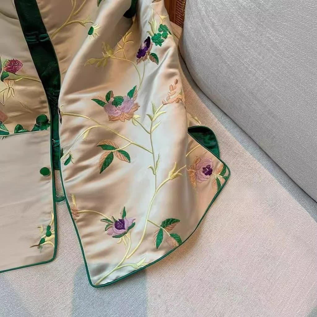 Novo estilo chinês canção Jin fivela Jacquard colete feminino 2026 primavera outono Retro Tang terno exterior em camadas