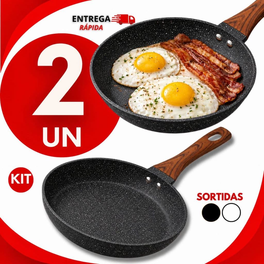 Frigideira Indução Antiaderente Cerâmica 16cm Não Gruda Menos Óleo Panela