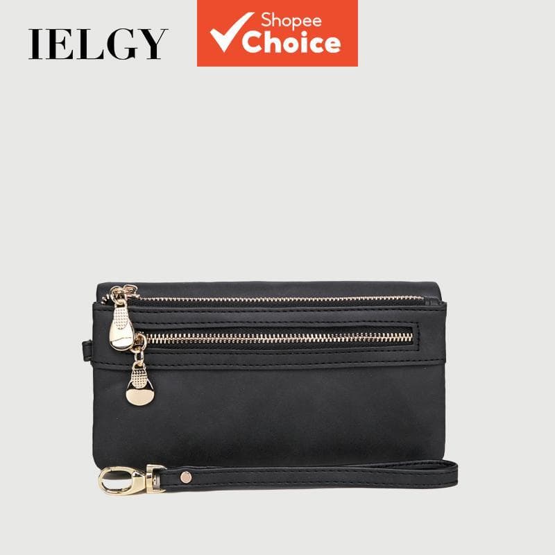 IELGY carteira feminina longa multifuncional estilo coreano