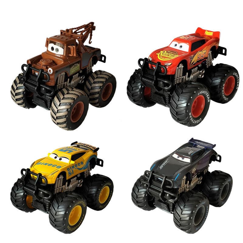 Alloy Big Foot Car Toy for Kids High Foot Long Hair Ambulance Vehicle Children Toy Car