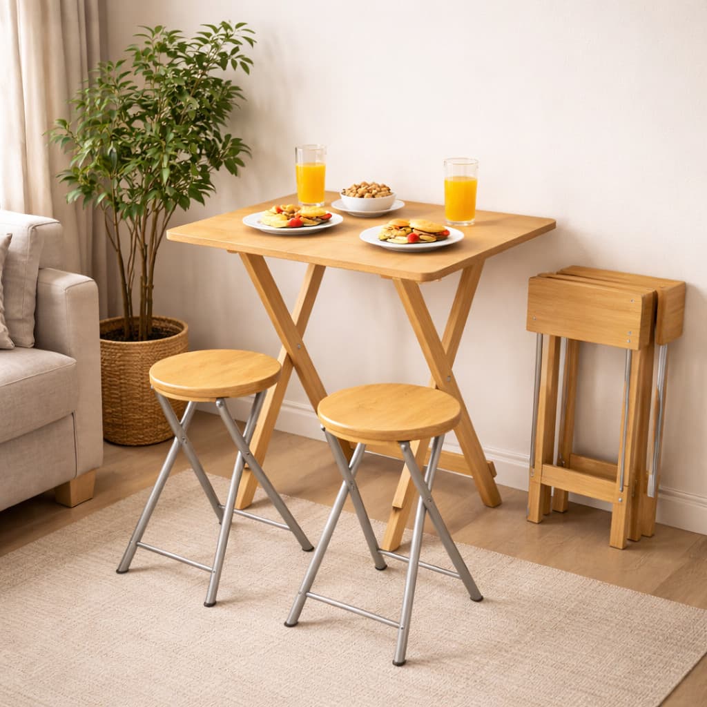 Mesa Dobrável em MDF  – Ocupa Pouco Espaço