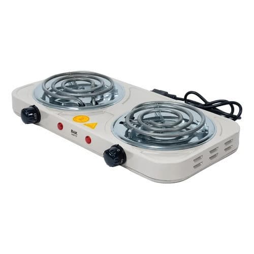 Fogão Elétrico Portátil De Mesa 2 Bocas 220v Gp6 Branco