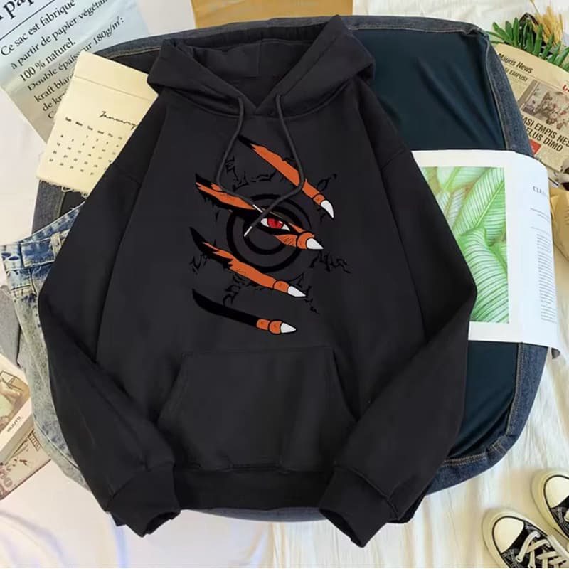 Moletom Capuz Naruto Shipuden Raposa Anime Desenho Lançamento Envio Rápido