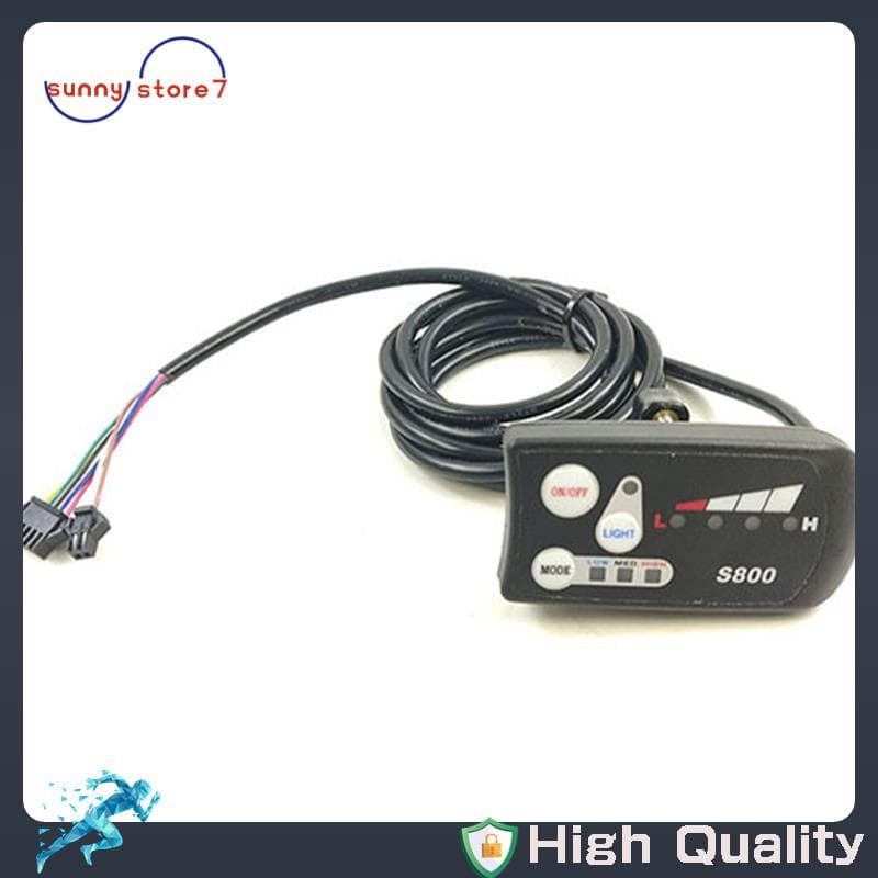 Bicicleta Elétrica LED S800 Display 36V 48V Painel De Controle Inteligente Peça Da