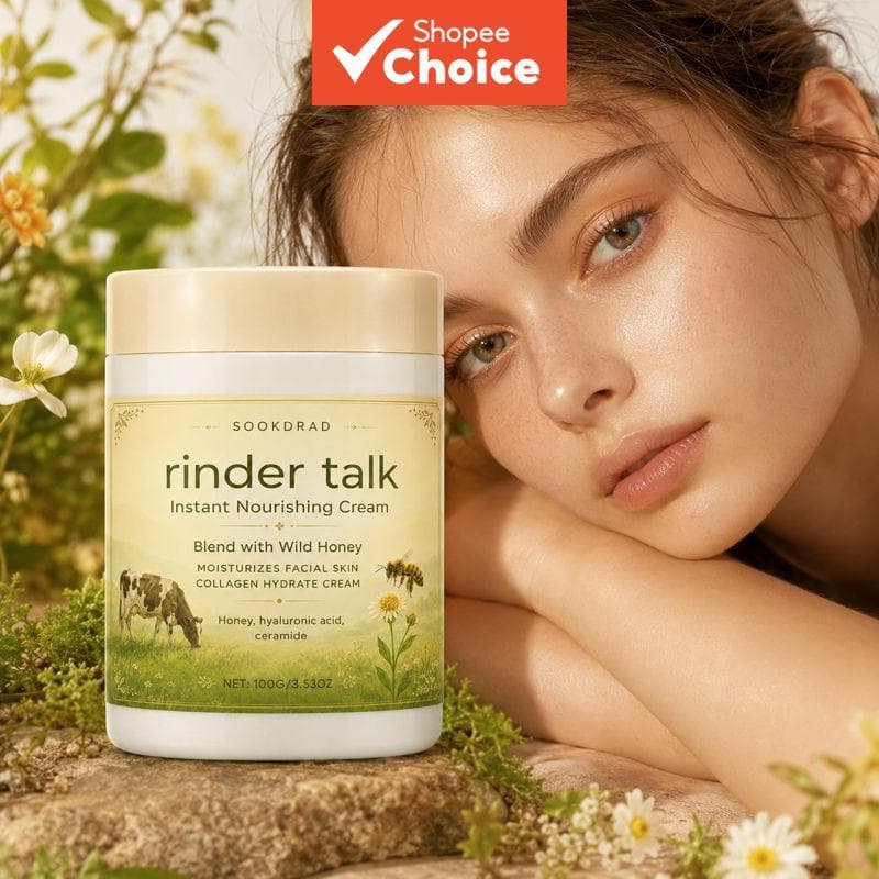 Creme Hidratante Facial Nourishing com Colágeno, Base de Maquiagem com Mel Silvestre 100 g, Todos os Tipos de Pele