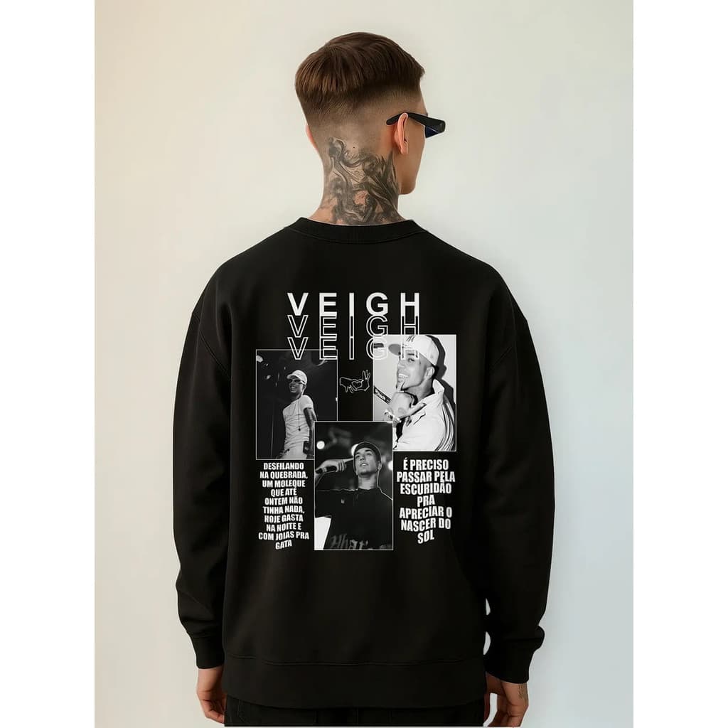 Moletom Careca Veigh Dos Predios Deluxe Artista Generico Bab