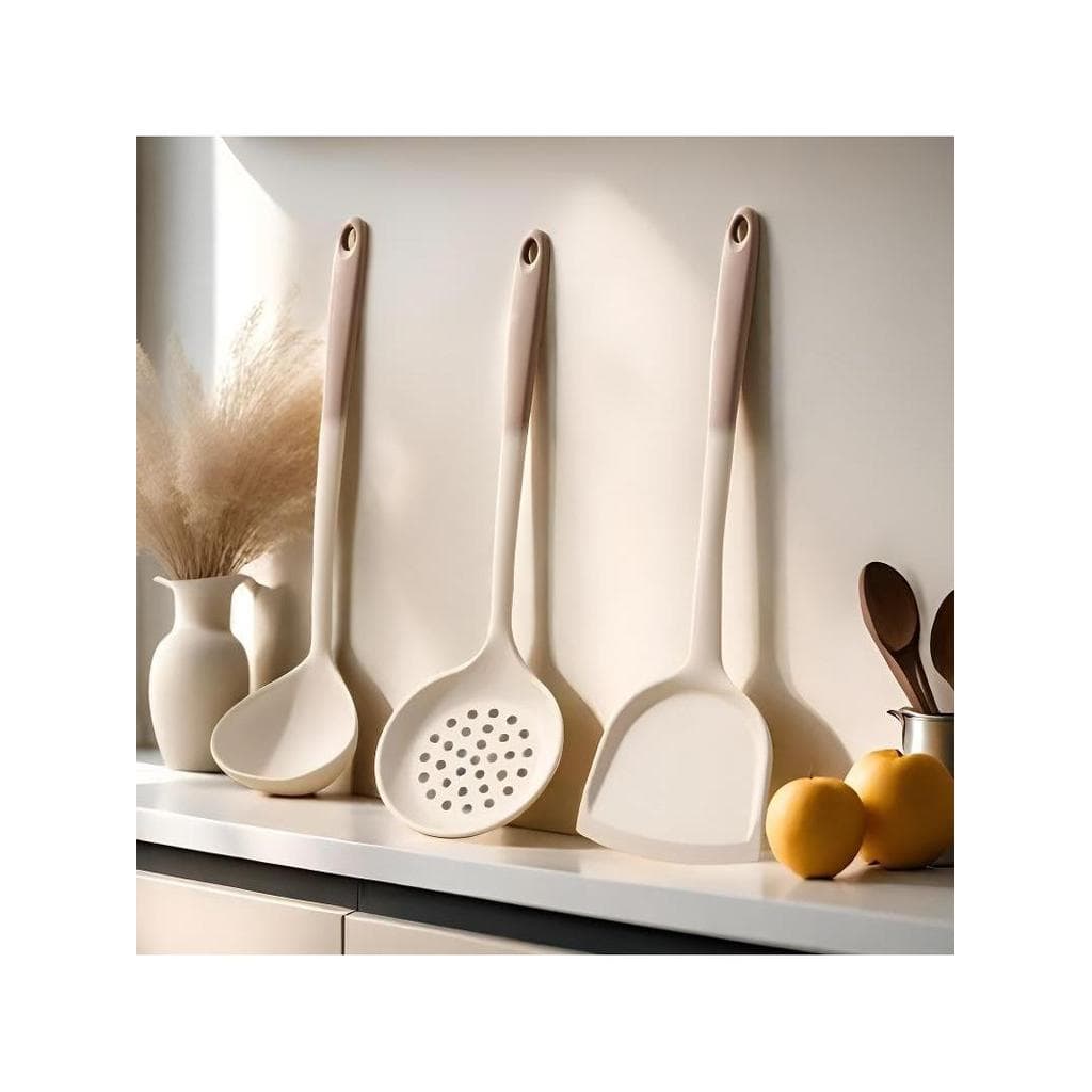 Espátula de Silicone de qualidade alimentar espátula antiaderente Pan dedicado doméstico HR fritar espátula colher de so