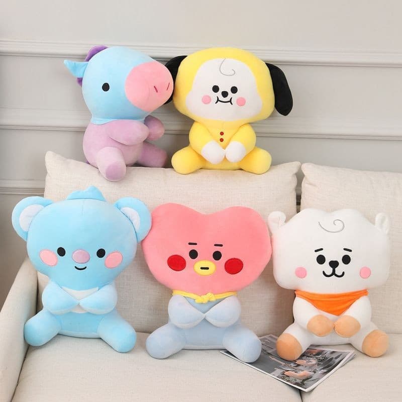 Brinquedo de pelúcia do BTS em estilo cartoon, boneco de pelúcia de coala, cachorrinho amarelo, adequado para meninas BR
