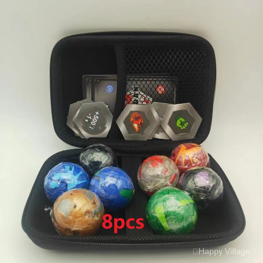 Novo brinquedo transformável de desenho animado Bakugan, disponível em opções de 4/6/8 peças, modelo móvel de alta quali